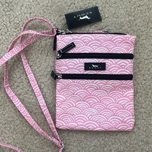 NWT Scout Pink and White Sally Go Lightly Crossbody Bag